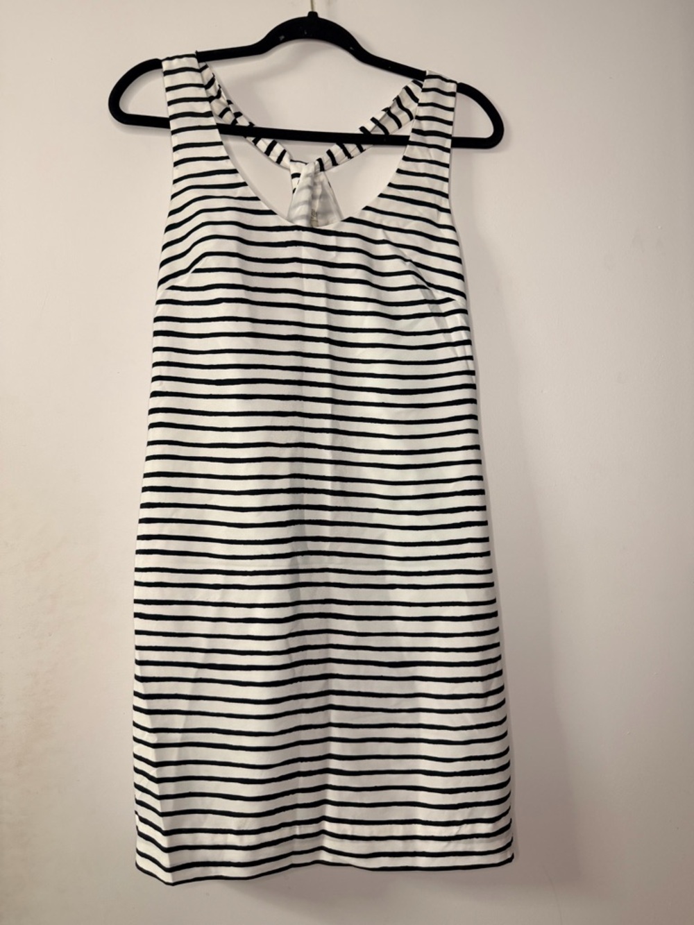 J. Crew Black and White Striped Tank Dress size 2